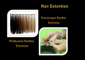 HBC - Pembuatan & pemasangan Rambut Extention